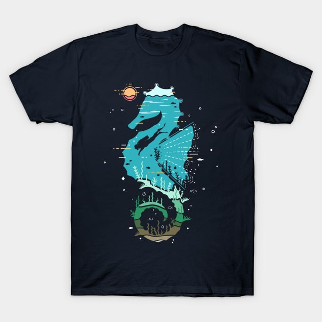 Underwater T-Shirt by clsantos82